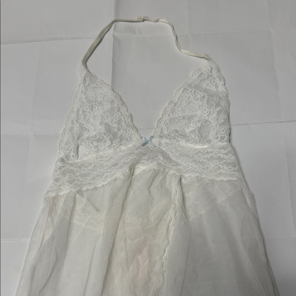 Victoria's Secret White Lace Chemise